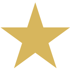 A simple gold five-pointed star icon.